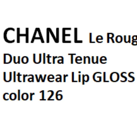 CHANEL LE ROUGE DUO ULTRA TENUE LIP GLOSS COLOUR 126 RADIANT PINK - Picture 4 of 4